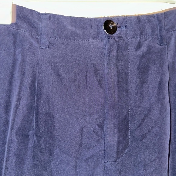 Mango Women’s blue lightweight trousers 2 business casual office contemporary - Picture 2 of 7